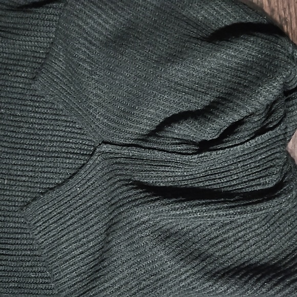 Gap Cozy Blouson Sleeve Ribbed Knit Turtleneck Sweater Dress, BLACK, M/L - Picture 13 of 13